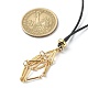 Brass Macrame Pouch Empty Stone Holder for Pendant Necklaces Making(NJEW-JN04547-01)-3