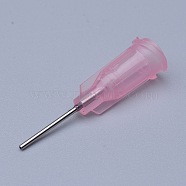 Plastic Fluid Precision Blunt Needle Dispense Tips, Flamingo, Lumen: 0.61mm, 30x7.5mm, External Dia: 0.91mm(TOOL-WH0016-07J)