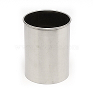 201 Stainless Steel Circular Tableware Cage, Chopsticks Spoon Holder, Cylinder, Platinum, 102x79mm(AJEW-WH0258-059P)