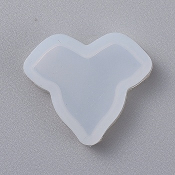 Autumn Theme Silicone Molds, Resin Casting Molds, For UV Resin, Epoxy Resin Jewelry Making, Maple Leaf, White, 33x37x5mm