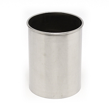 201 Stainless Steel Circular Tableware Cage, Chopsticks Spoon Holder, Cylinder, Platinum, 102x79mm