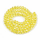 Chapelets de perles en verre galvanoplastique(EGLA-A034-T6mm-B21)-2