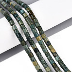 Natural Shoushan Jade Beads Strands, Column, 4~4.5x4.5~5mm, Hole: 1mm, about 88~91pcs/strand, 15.16~15.35''(38.5~39cm)(G-T141-91B)