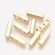 Alloy Multi-Strand Links, Cuboid, Light Gold, 16x4x4mm, Hole: 1.2mm(PALLOY-T068-06KC)