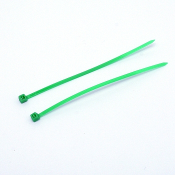 Plastic Cable Ties, Tie Wraps, Zip Ties, Green, 100x4.5x3.5mm, 100pcs/bag