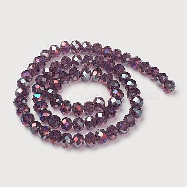 Electroplate Glass Beads Strands(GR10MMY-04AB)-3