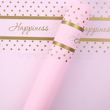 Pearl Pink Plastic Gift Wrapping Paper