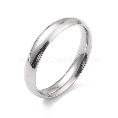 Ионное покрытие (ip) 304 простое кольцо из нержавеющей стали для женщин(RJEW-B036-08)-3