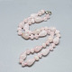 Natural Rose Quartz Beaded Necklaces(NJEW-S389-16)-1