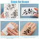 9Pcs 9 Style Waterproof Cool Sexy Body Art Removable Temporary Tattoos Paper Stickers(STIC-GF0001-14)-6