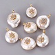 Natural Cultured Freshwater Pearl Pendants(PEAR-F008-52G)-1