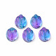 Two Tone Transparent Spray Painted Glass Beads(GLAA-Q092-06-C06)-1