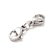 304 Stainless Steel Double Lobster Claw Clasps(STAS-E178-01A-P)-2