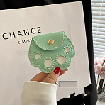 DIY Paw Print Clutch Bag Making Kits, Including PU Fabric, Needle and Wire, Dark Sea Green, 8.5x10x1cm(PURS-PW0010-54E)