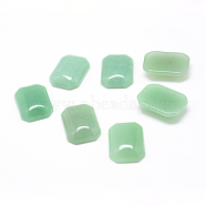 Natural Green Aventurine Gemstone Cabochons, Rectangle, 25x18x7mm(G-T028-18x25mm-03)