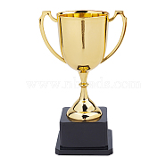 Plastic Small Trophy Cup, for Children Sport Tournaments, Competitions Awards Ornaments, Gold, 7-1/2 inch(19cm)(AJEW-CN0001-05A)