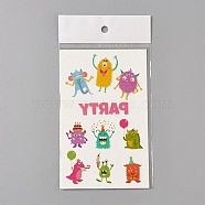 Removable Temporary Tattoos, Water Proof, Cartoon  Paper Stickers, Huggles, Colorful, 120~121.5x75mm(AJEW-WH0061-B03)