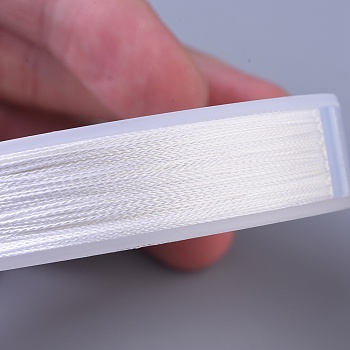 PE(Polyethylene) Braided Fishing Line, 4 Braid Thread, White, 0.2mm, about 150m/Roll