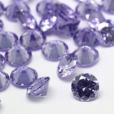 2mm MediumPurple Diamond Cubic Zirconia Cabochons