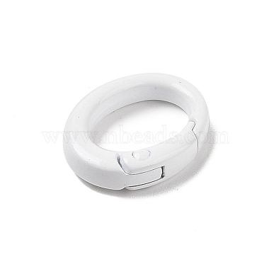Spray Painted Alloy Spring Gate Rings(AJEW-C035-01D)-2