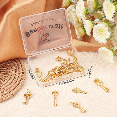 20Pcs 5 Style Brass & Alloy Pendants(FIND-BBC0001-36)-7