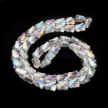 Electroplated Transparent Glass Beads Strands(GLAA-G092-A05)-4