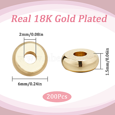 200Pcs Brass Spacer Beads(KK-SC0004-02)-2