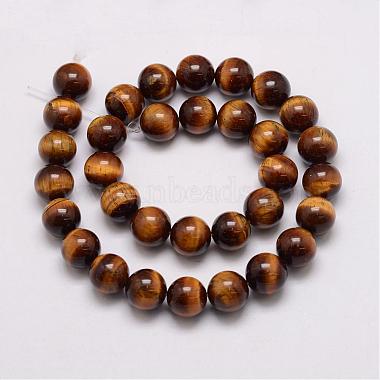 Natural & Dyed Tiger Eye Bead Strands(G-P230-10-16mm)-2