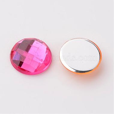 Imitation Taiwan Acrylic Rhinestone Flat Back Cabochons(GACR-D002-10mm-M)-2