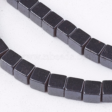 Non-Magnetic Synthetic Hematite Beads Strands(X-G-Q527-4x4mm-1)-3