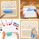 2Pcs 2 Styles PET Hollow Out Drawing Painting Stencils(DIY-WH0416-0002)-3