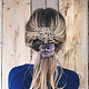 pince à cheveux en alliage viking avec bâtons à cheveux(OHAR-WH0001-04C)-5