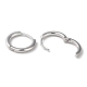 серебряные серьги-кольца 925 с родиевым покрытием 925(STER-D016-03B-P)-2