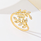 Brass Micro Pave Cubic Zirconia Finger Rings for Women(FU0623-3)-1