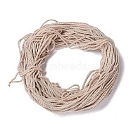 Polyester Cord, Twisted Cord, PeachPuff, 5mm, about 97~100m/bundle(NWIR-P021-019)