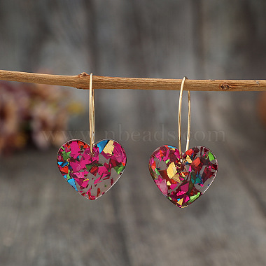pendientes de aro de resina(FS-WG60B6C-03)-2