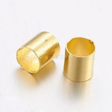 Brass Crimp Beads(X-KK-L017-G)-2