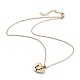 Coeur plaqué or avec colliers pendentif en émail en alliage constellation/signe du zodiaque(NJEW-H214-A05-G)-4