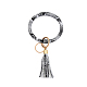 Schlüsselanhänger aus PU-Kunstleder mit Schlangenledermuster(KEYC-PW0009-08N)-1