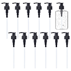 28 Tooth Plastic Dispensing Pumps, Fits Shampoo and Conditioner Jugs Bottles, Black, 4.7x3x21.8cm(FIND-WH0421-87B-01)