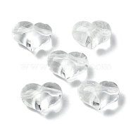 Natural Quartz Crystal Beads, Rock Crystal Beads, Heart, 14~14.5x18x10.5~11mm, Hole: 1mm(G-M423-01D)