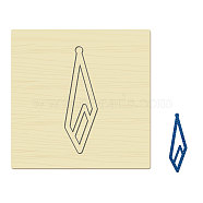 Wood Cutting Dies, with Steel, for DIY Scrapbooking/Photo Album, Decorative Embossing DIY Paper Card, Geometric Pattern, 10x10cm(DIY-WH0178-045)