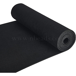 Felt Mat, Black, 40x0.3cm, about 2m/roll(DIY-WH0308-19)