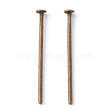 2cm Antique Bronze Iron Flat Head Pins