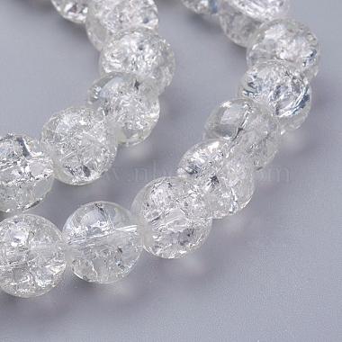Spray Painted Crackle Glass Beads Strands(CCG-Q001-10mm-01)-3
