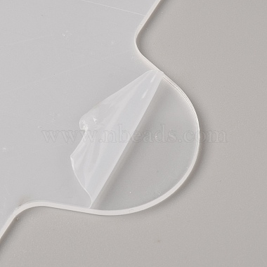 Carte porte-fil en plastique en forme de fleur personnalisée(TOOL-WH0135-05)-2