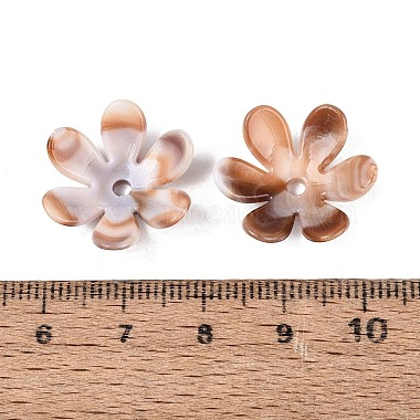 Two Tone Opaque Plastic Bead Caps(KY-N025-46)-3
