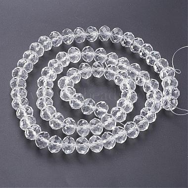 Faceted Rondelle Handmade Glass Beads(GS011-01)-3