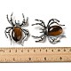 Broche araignée en strass(JEWB-C026-07G-AS)-3