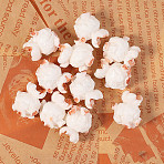 Resin Simulation Popcorn, Photo Props Accessories, Antique White, 19x19mm(RESI-WH0083-005B)